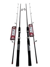 2 LOT Zebco Rhino Tough 6'6 2pc Spinning Rod RNGs662MB picture