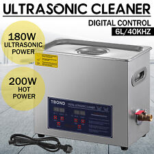 Commercial 6L Ultrasonic Cleaner Industry Heated Heater w/Timer Jewelry Glasses picture