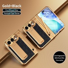 For Apple iPhone Duo, Luxury Hybrid Armor Business Case With Stylus Glass Film picture