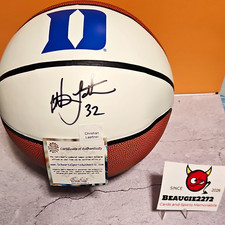Christian Laettner Signed Original Duke Blue Devils Logo Basketball picture