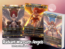 Radiant Warpath Angels Anime Waifu Tribal Proxy EDH Deck | 100 Cards + Tokens picture