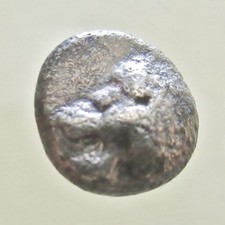 Ionia, Miletos Late 6th Cent BC. AR Diobol  Lion Forepart/ Stellate Pattern picture