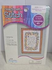 Janlynn Ready Set Stitch Complete Counted Cross Stitch Kit- New Unopened picture