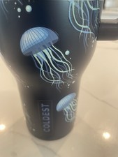 REDUCED  Coldest GLOWIE JELLYFISH Bottle BNIB 46 oz ALL 3 Lids MINT CONDITION picture