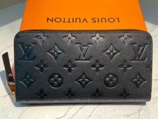 Louis Vuitton Monogram Empreinte Zippy Wallet Noir Black LV M61868 Authentic picture