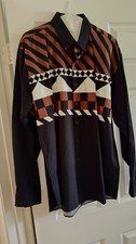 VTG Roper Western Aztec/ Native American geometric pattern Size XL Black Rust picture