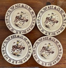 Vtg Wallace China Westward Ho Rodeo 7.25