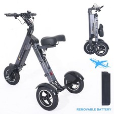 Topmate ES36 3 Wheel Foldable Mobilit Scooter Electric Trike w Removable Battery picture