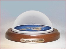Flat Earth Map Dome Display Model, acrylic dome, gift picture
