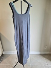 Frank And Oak Ribbed Tank Dress Set in Blue and Light Blue, Medium 0042 picture