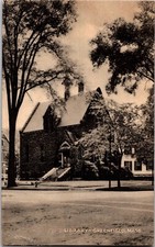 c 1915 Greenfield Massachusetts Library Vintage Postcard picture