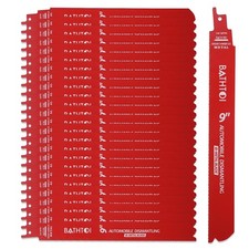 25 Pack 9 in 14/18 TPI Bi-Metal Reciprocating Saw Blades with 9in 25Pack, red picture