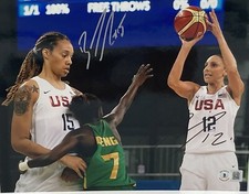 Brittney Griner & Diana Taurasi Signed 8x10 Photo BAS COA #BK47599 Autograph picture