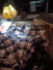 clothing men Weatherproof flannel shirt Size M picture
