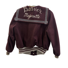 VTG 1981 Majorette Beaver High (PA) Wool Letterman Varsity Jacket Fits M Karen picture
