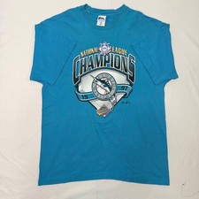 Vintage 1997 Florida Marlins National League Champions T Shirt XXL Pro Player picture