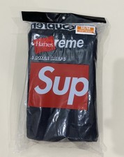 Supreme x Hanes Boxer Briefs (4 pack) black Medium M picture