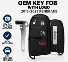 OEM 2015-23 Jeep Renegade Prox Key 735636994 Key Cut Avail picture