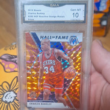 GRADED 10, 2019-20 Panini Mosaic Hall of Fame Charles Barkley #282 G.M.A picture
