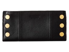 Hammitt Women's 110 North Folding Leather Wallet (Black/Brushed Gold, One Size) picture
