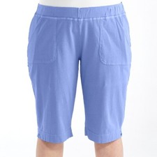 Fresh Produce 2x peri blue $64 Key Largo cotton jersey pedal pushers nwt new 2x picture