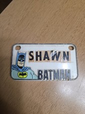 1976 Vintage Batman Children's Bike License Plate - Magnet- Shawn picture