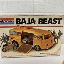 Vintage Monogram Baja Beast 1/24 Street ‘N Beach Van W Mini Bike Tom Daniel picture
