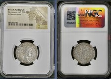 Large Emperor Elagabalus 218-222AD Tetradrachm Coin Roman  Genuine NGC Authentic picture