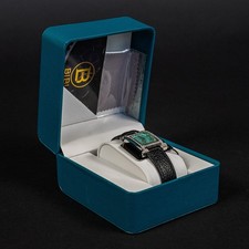 BIBI Luxury Watch Tiffany Blue Face H Rhinestone Genuine Leather Band picture