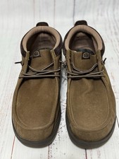 Hey Dude Men's Size 13 Wally Mid GripR Work shoes Brown Boot Slip On Comfort picture