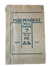 1934 Independent Wall Paper Co Chicago Sample Book Art Deco picture
