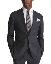 Reiss Dunn Wool jacket Charcoal Men's 100% Wool  Size 38 picture