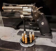 FULL METAL Colt Python 357 Model Gun Replica Pistol 1:1 w/ Display Stand picture