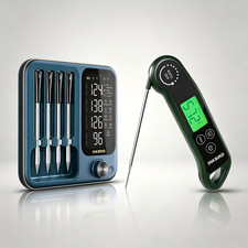 INKBIRD 5-in-1 Wireless Probe Meat Thermometer BBQ Instant Read RHT-11K Combo US picture