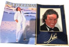 Rare VINTAGE Julio Iglesias Magazine Picture Book In English and Spanish 17 x 10 picture