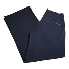 Athleta Venice Colorblock Wide Leg Pants Womens Large Blue Pocket Stretch  picture