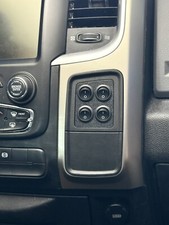 2013-2018 RAM Pocket Cubby WITH 4 ROUND ROCKER SWITCHES Mount RH 1500 2500 3500 picture