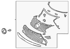 Genuine Lexus Grille Assembly 53101-24090 picture