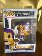 J.J. McCarthy Signed Vikings Viktor signed Funko Pop #319 Auto MWM 130438 picture