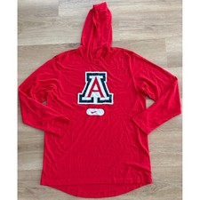 NWOT Mens Nike Arizona Wildcats Long Sleeve Hoodie - Large - Red picture