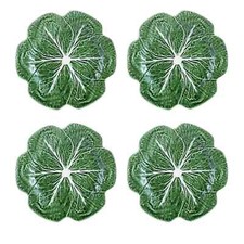 Bordallo Pinheiro Cabbage Green Dinner Plate, Set of 4 picture