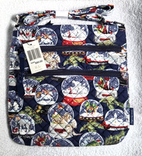 Vera Bradley Triple Zip Hipster In Snow Globes NWT picture