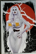 LADY DEATH - risque edition  - 11X17 OFFICIAL ART PRINT picture