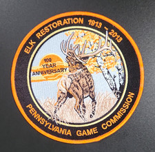 Pennsylvania Game Commission Elk Restoration 1913-2013 100 Year Patch picture