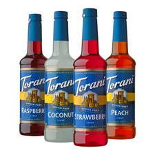 Torani Sugar Free Drink Syrup Soda Flavors 25.4 Fl Oz (Pack of 4), Colorless picture