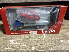 Herpa HO Scale 1:87 Tow Truck with SUV Load - Brand New in Box picture