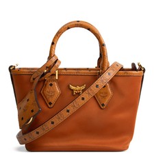 MCM Nylon X-Mini Aren Shopper Tote - Cognac picture