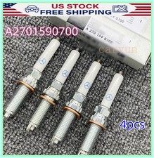 NEW A2701590700 Mercedes Set of 4 Spark Plugs SHIPS FREE picture