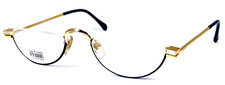 GIANFRANCO FERRE GFF291 38P NOS Italy Black/Gold Eyeglasses Frame 50-21-140 picture