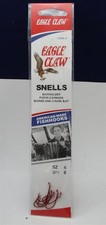 Eagle Claw 139GEH-4 Size 4 Red Single Snell Baitholder hooks picture